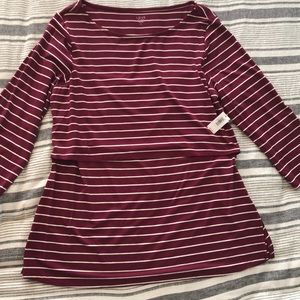 NWT GAP Nursing Friendly Long Sleeve Shirt